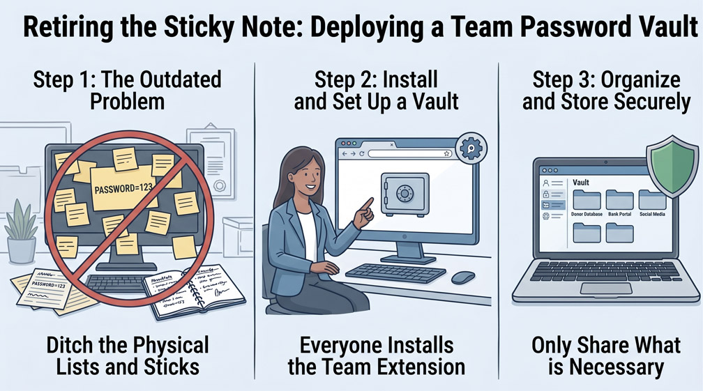 Retiring the Sticky Note: Deploying a Centralized Team Password Vault