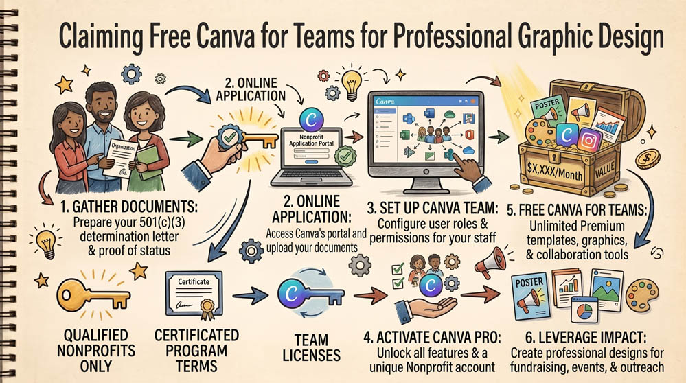 Claiming Free Canva for Teams for Professional Graphic Design
