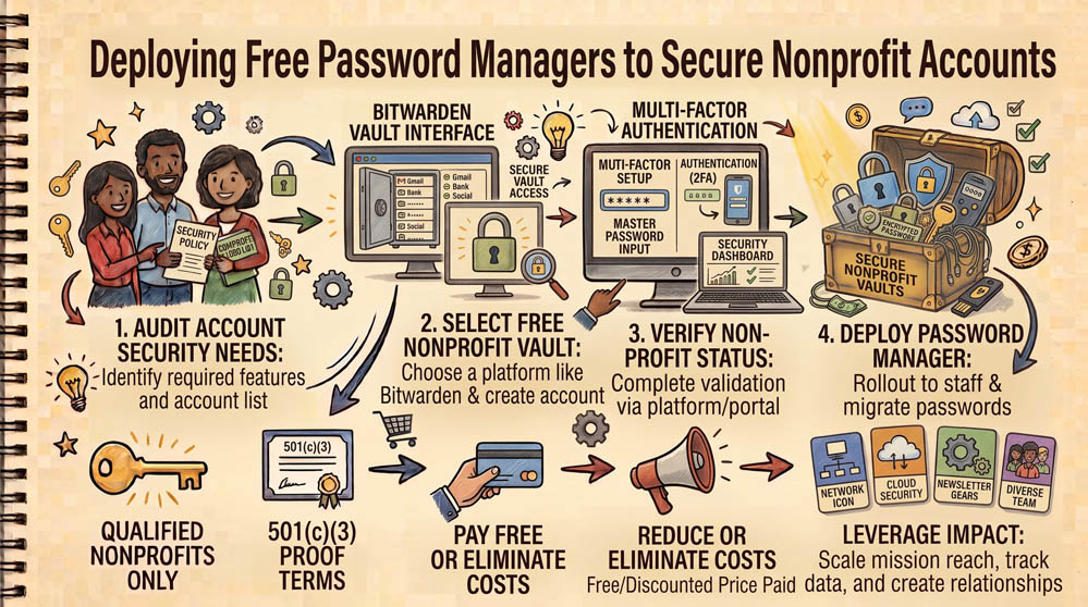 Deploying Free Password Managers to Secure Nonprofit Accounts