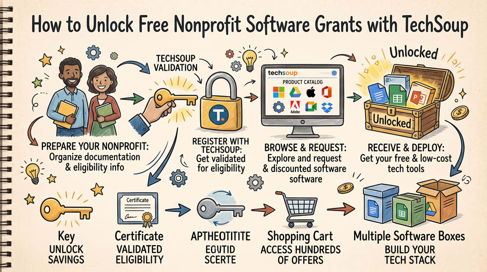 How to Unlock Free Nonprofit Software Grants with TechSoup