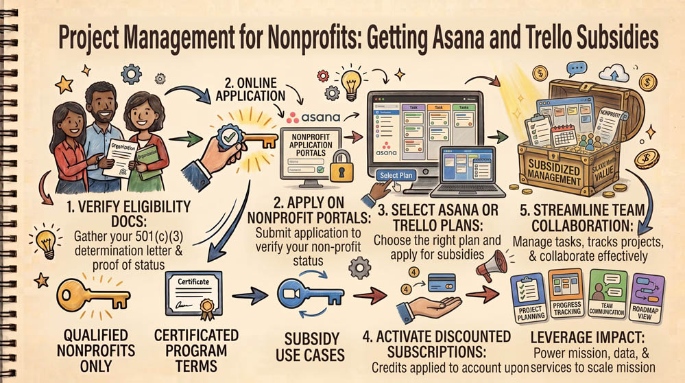 Project Management for Nonprofits - Getting Asana and Trello Subsidies