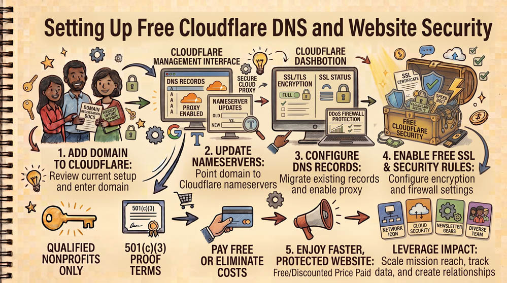 Setting Up Free Cloudflare DNS and Website Security